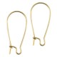 DQ metal kidney earwire 25mm Gold
